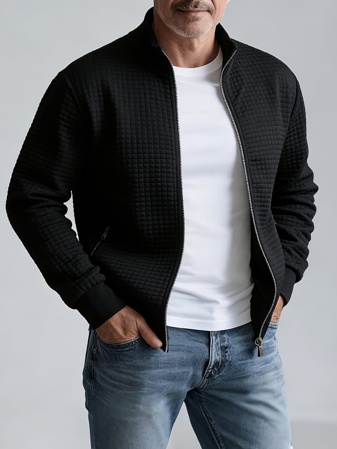 Men's Waffle Knit Jacket