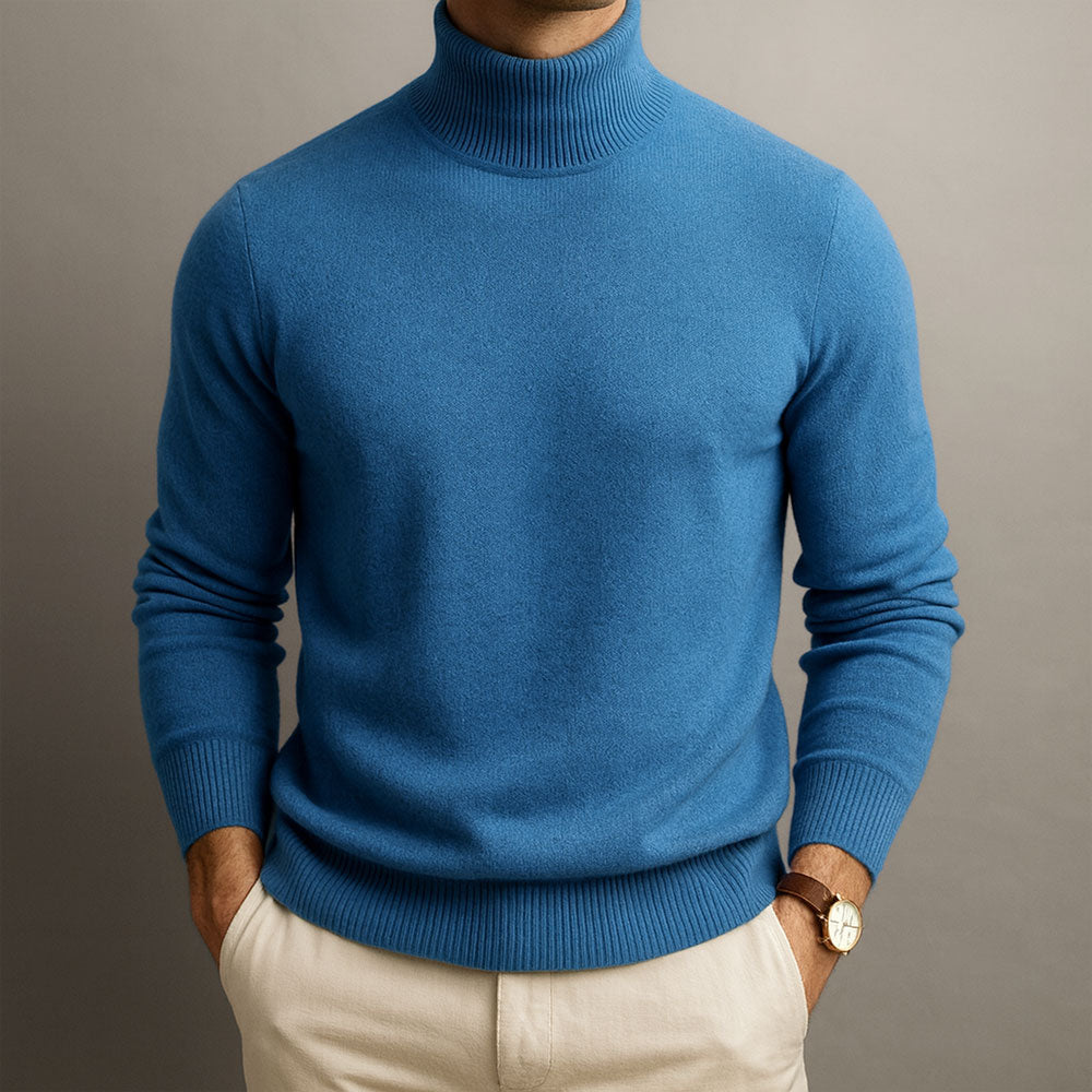 Men's High Collar Sweater
