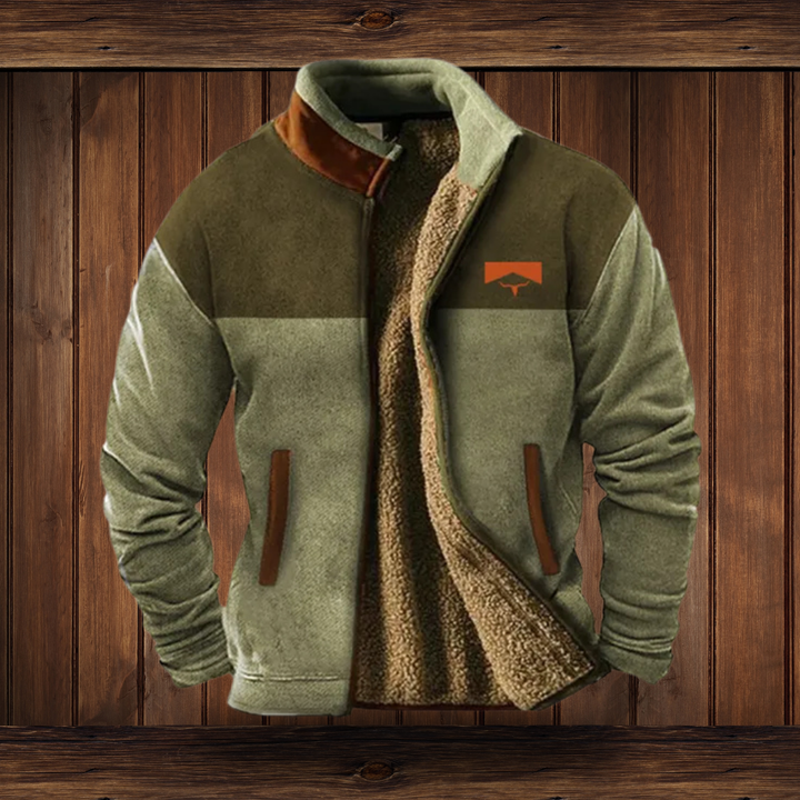 Men's Premium Fleece Outdoor Jacket | Lightweight Insulation | Full Zip Front, Regular Fit | Hiking and Workwear Layer