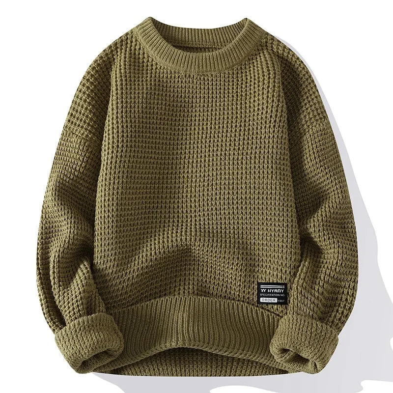 Men's Textured Knit Sweater