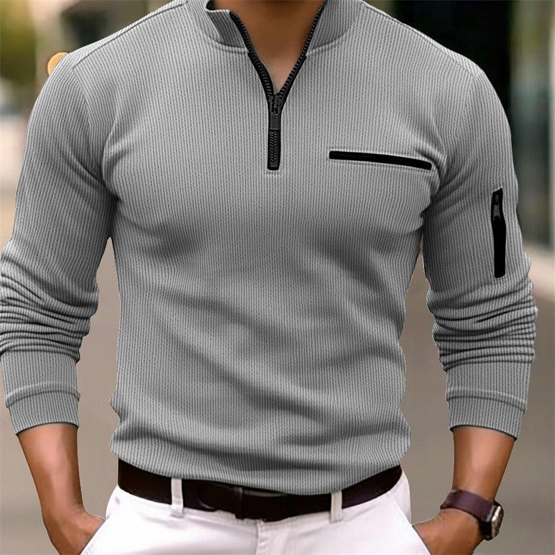 Men's Zip Collar Shirt