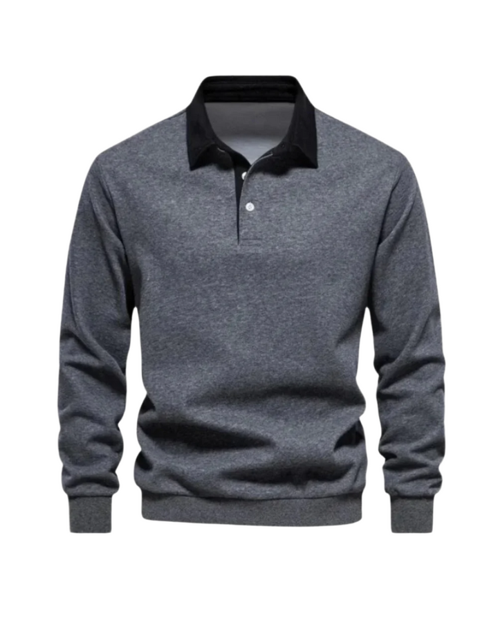 Men's Knit Polo Sweater