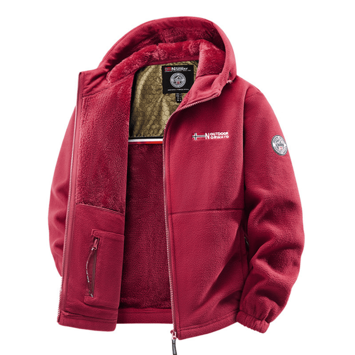 Men's Insulated Fleece Bomber Jacket