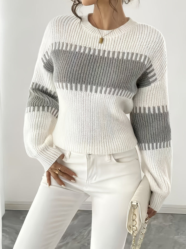 Adelaide | Color-Block Striped Sweater