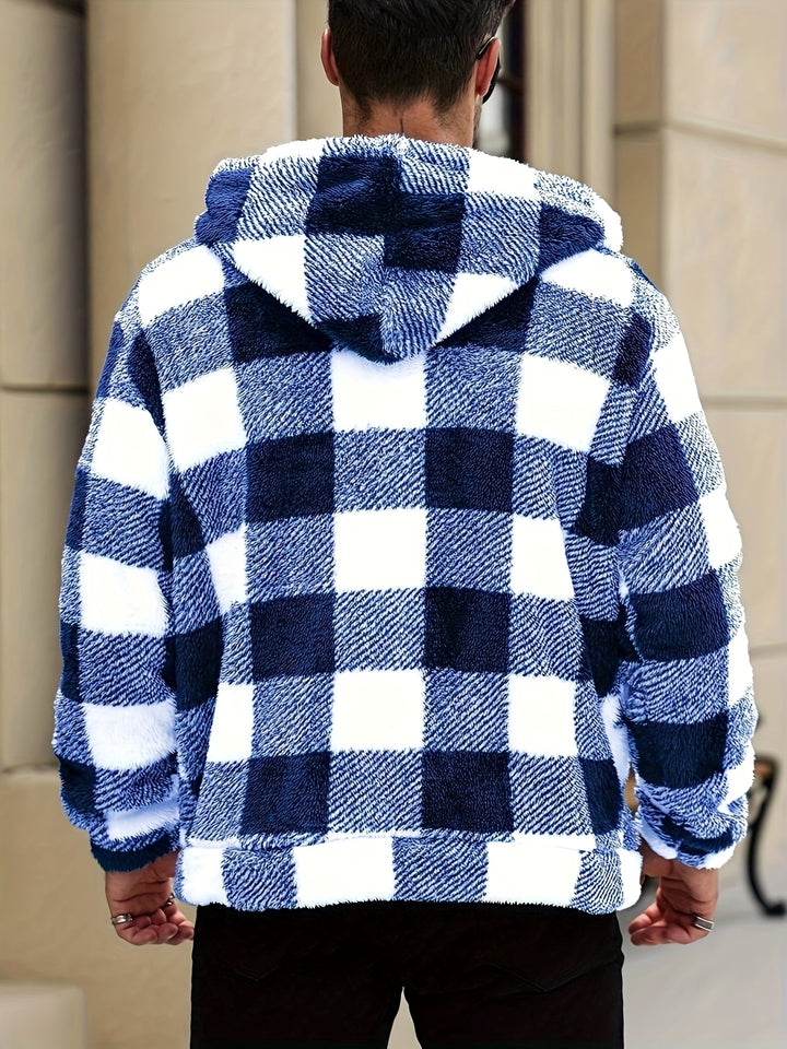 Men's Colourblock Hooded Jacket