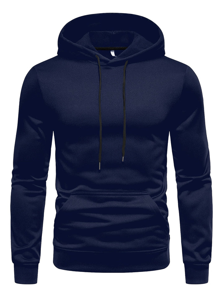 Men's Solid Drawstring Hoodie