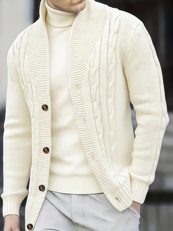 Men's Cable Knit PUllover Sweater
