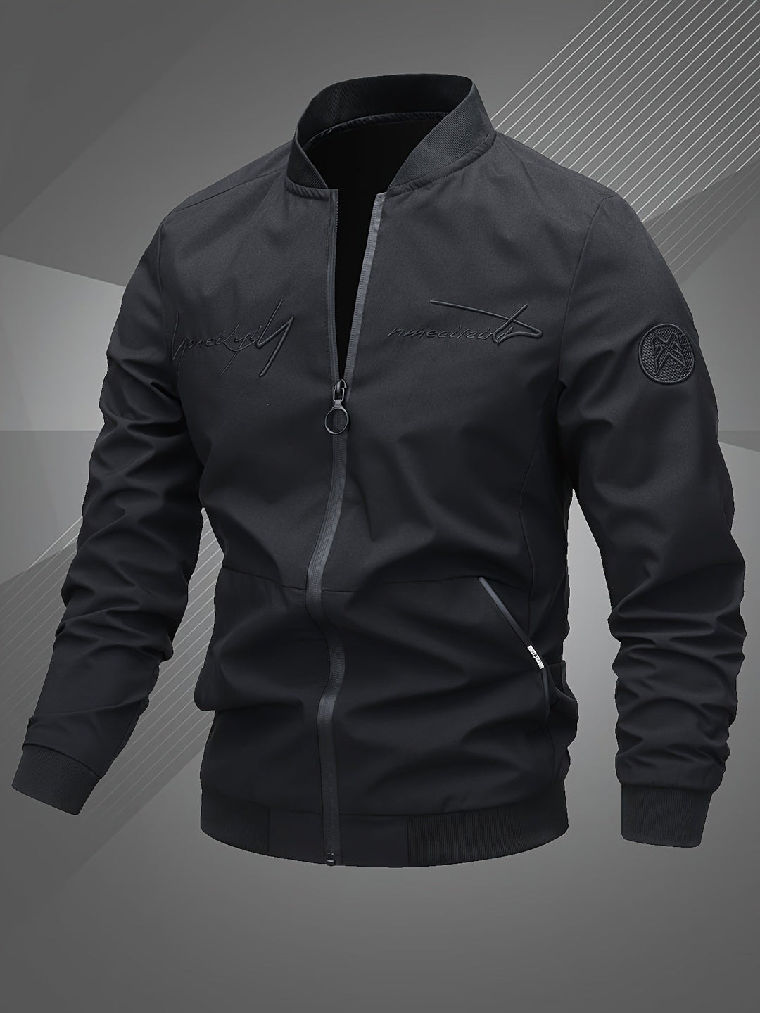 Men's Embroidered Baseball Jacket