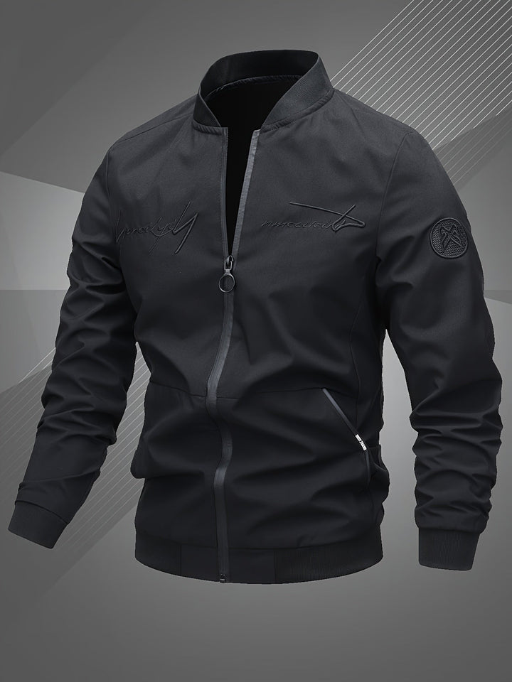 Men's Embroidered Baseball Jacket