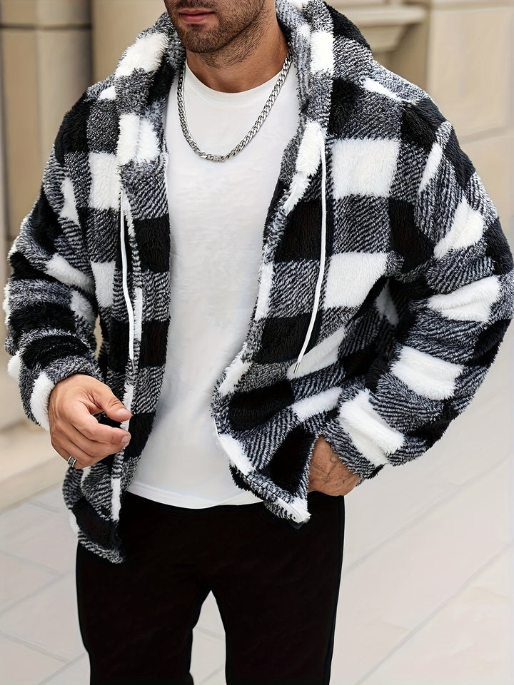 Men's Colourblock Hooded Jacket