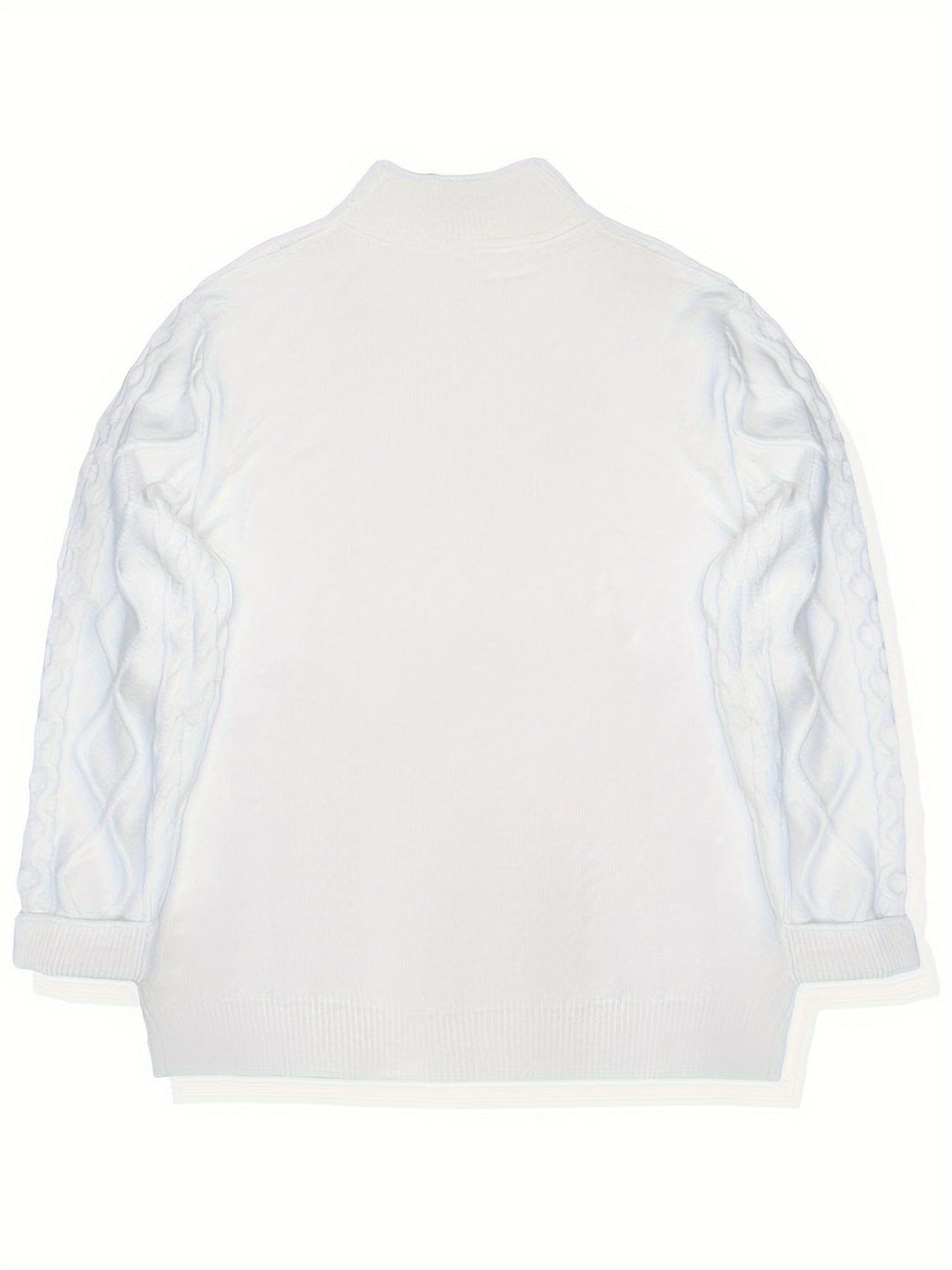 Men's Cable Knit Half Zip Sweater