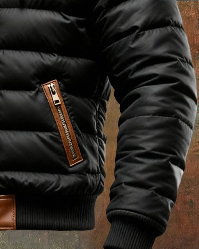 Men's Elegant Sherpa Quilted Jacket