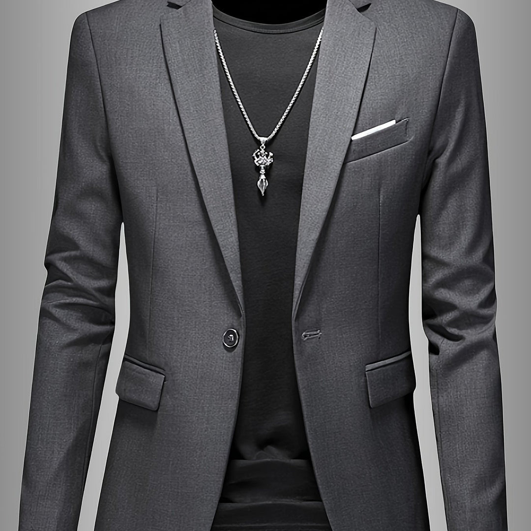 Men's Skinny Lapel Blazer