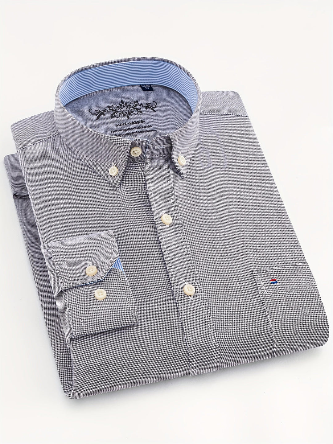 Men's Solid Lapel Pocket Shirt