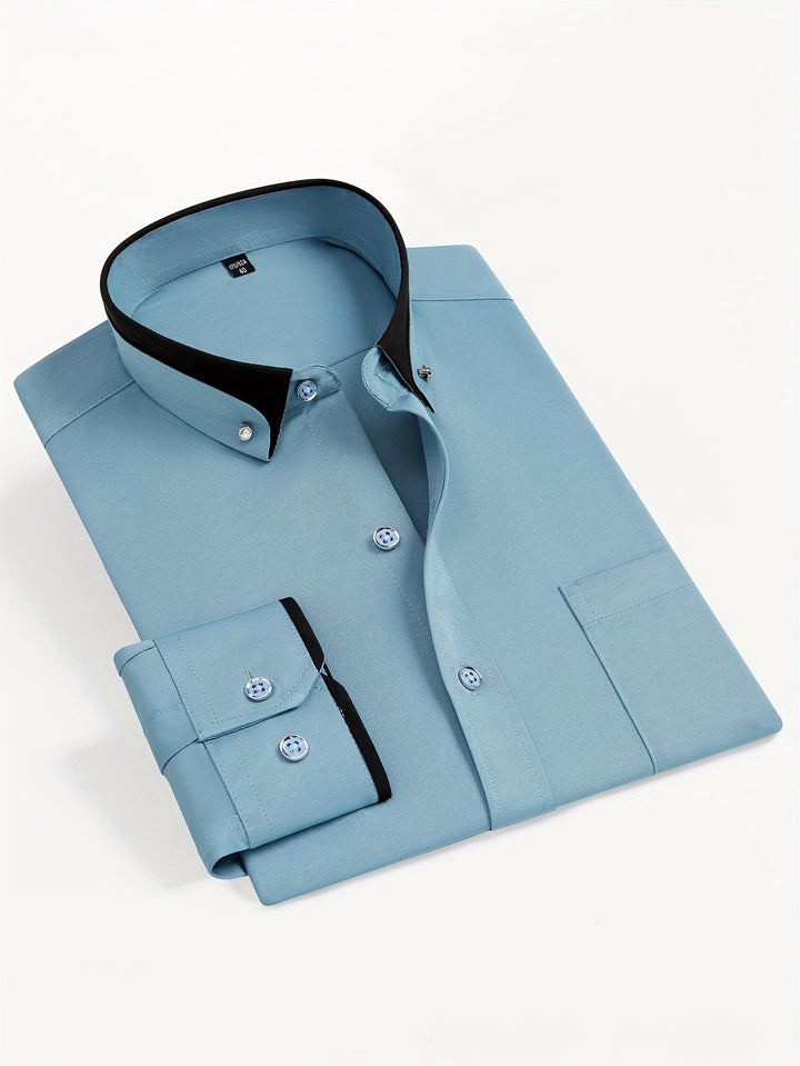 Men's Contrast Collar Shirt