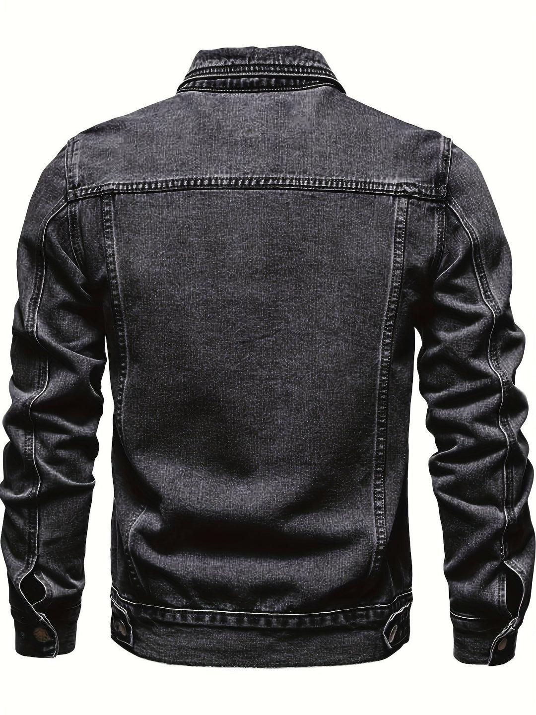 Men's Lapel Denim Jacket