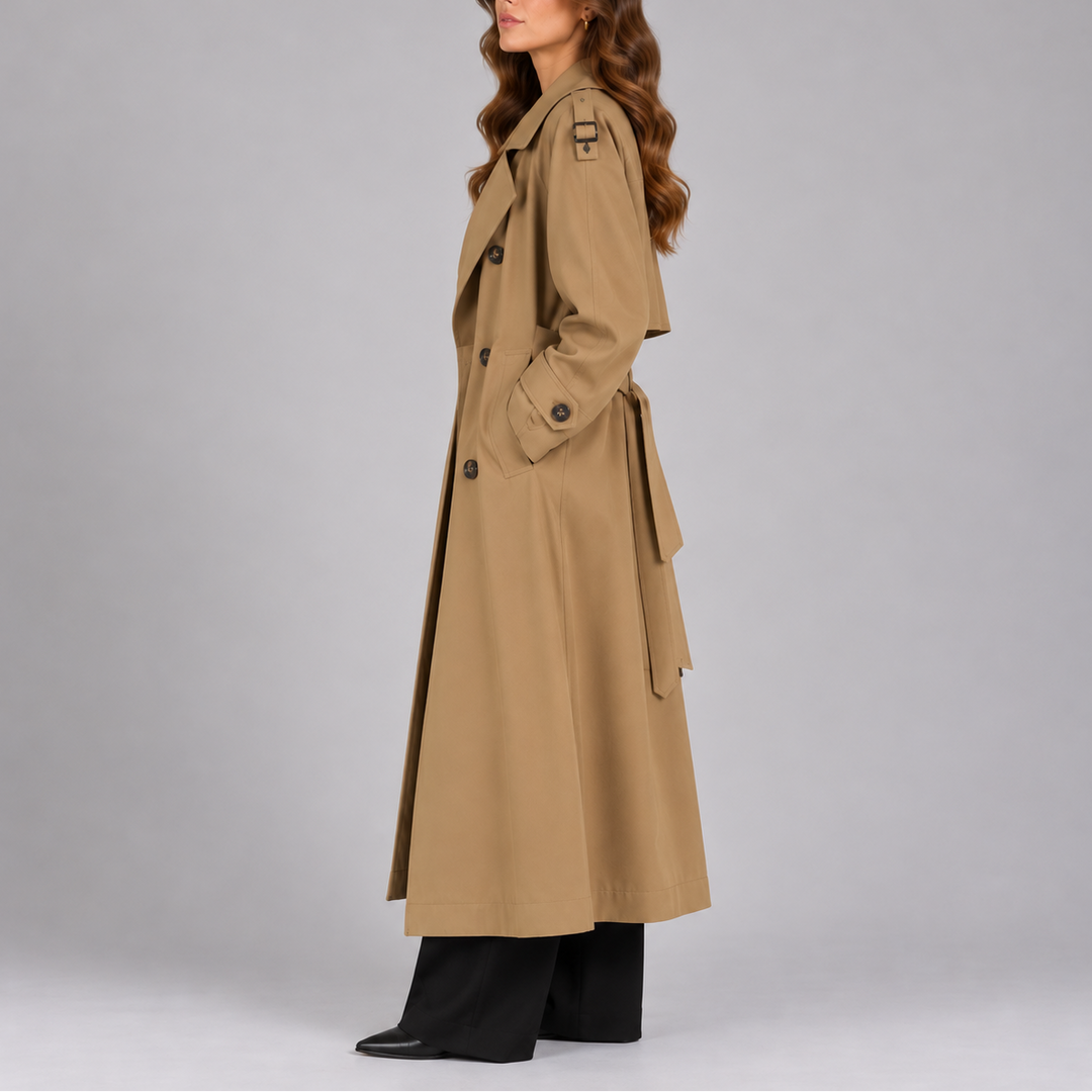 Women's Classic Long Trench Coat