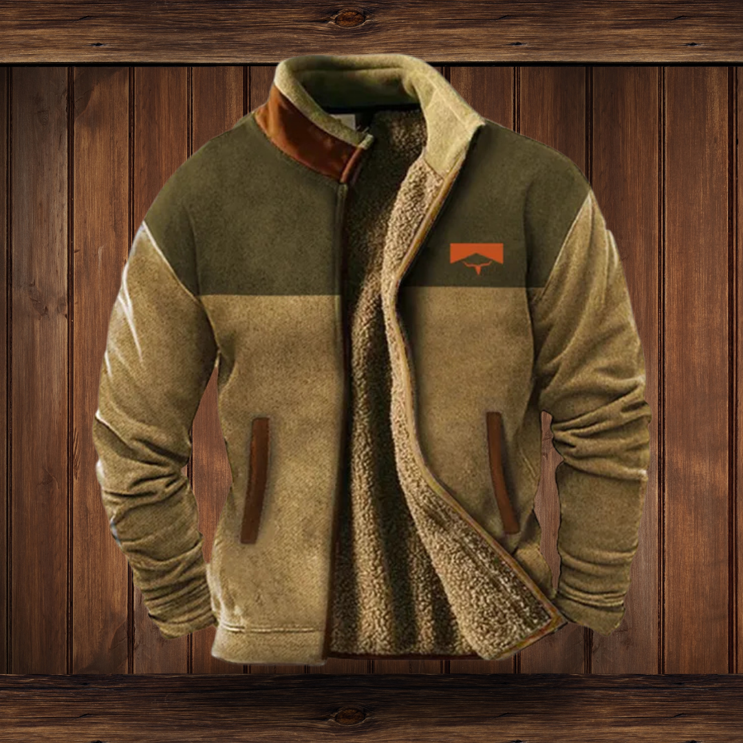 Men's Premium Fleece Outdoor Jacket | Lightweight Insulation | Full Zip Front, Regular Fit | Hiking and Workwear Layer