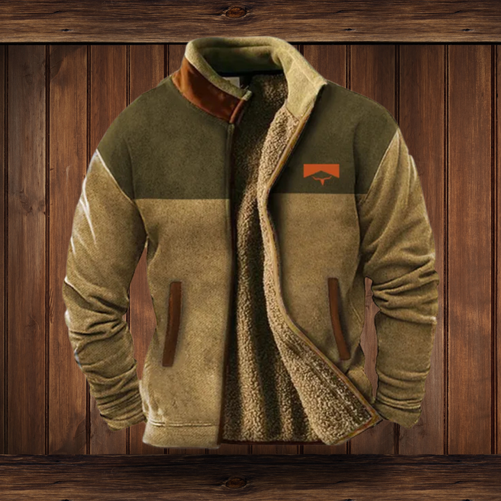 Men's Premium Fleece Outdoor Jacket | Lightweight Insulation | Full Zip Front, Regular Fit | Hiking and Workwear Layer