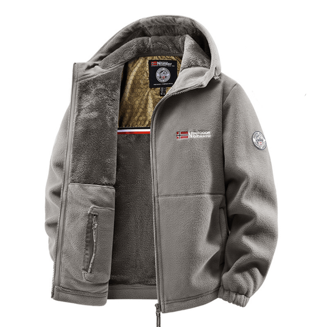 Men's Insulated Fleece Bomber Jacket