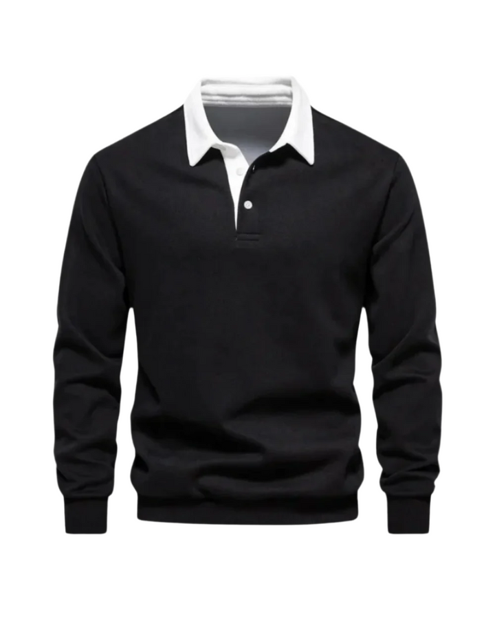 Men's Knit Polo Sweater