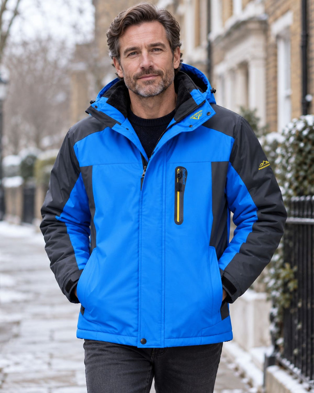Men's Plush Lined Hooded Jacket