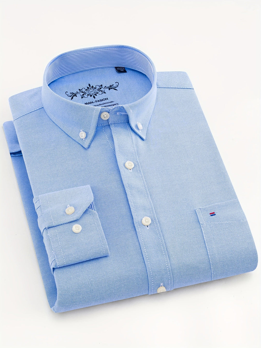 Men's Solid Lapel Pocket Shirt