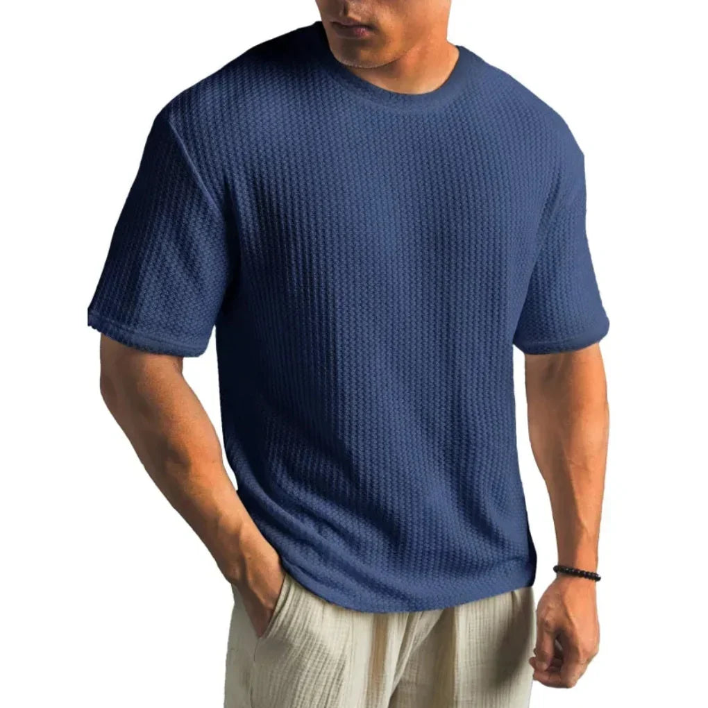 Men's Solid Crew Neck T-Shirt