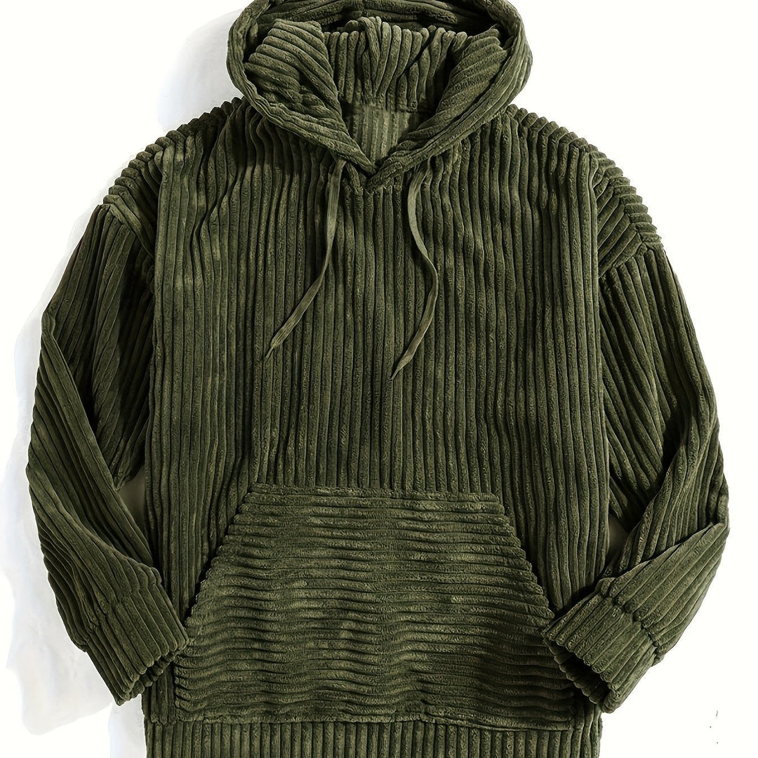 Sebastian | Ribbed Pullover Hoodie
