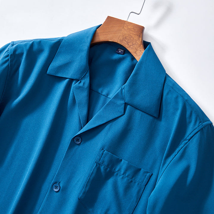 Men's Cuban Collar Summer Shirt