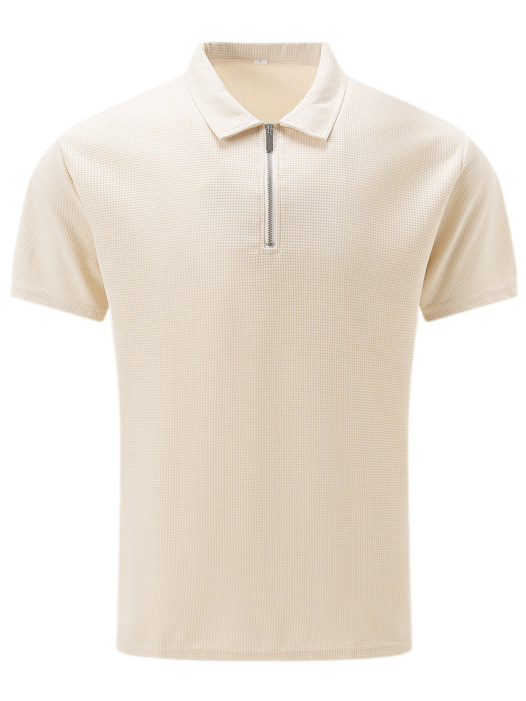 Men's Zipper Short Sleeve Shirt