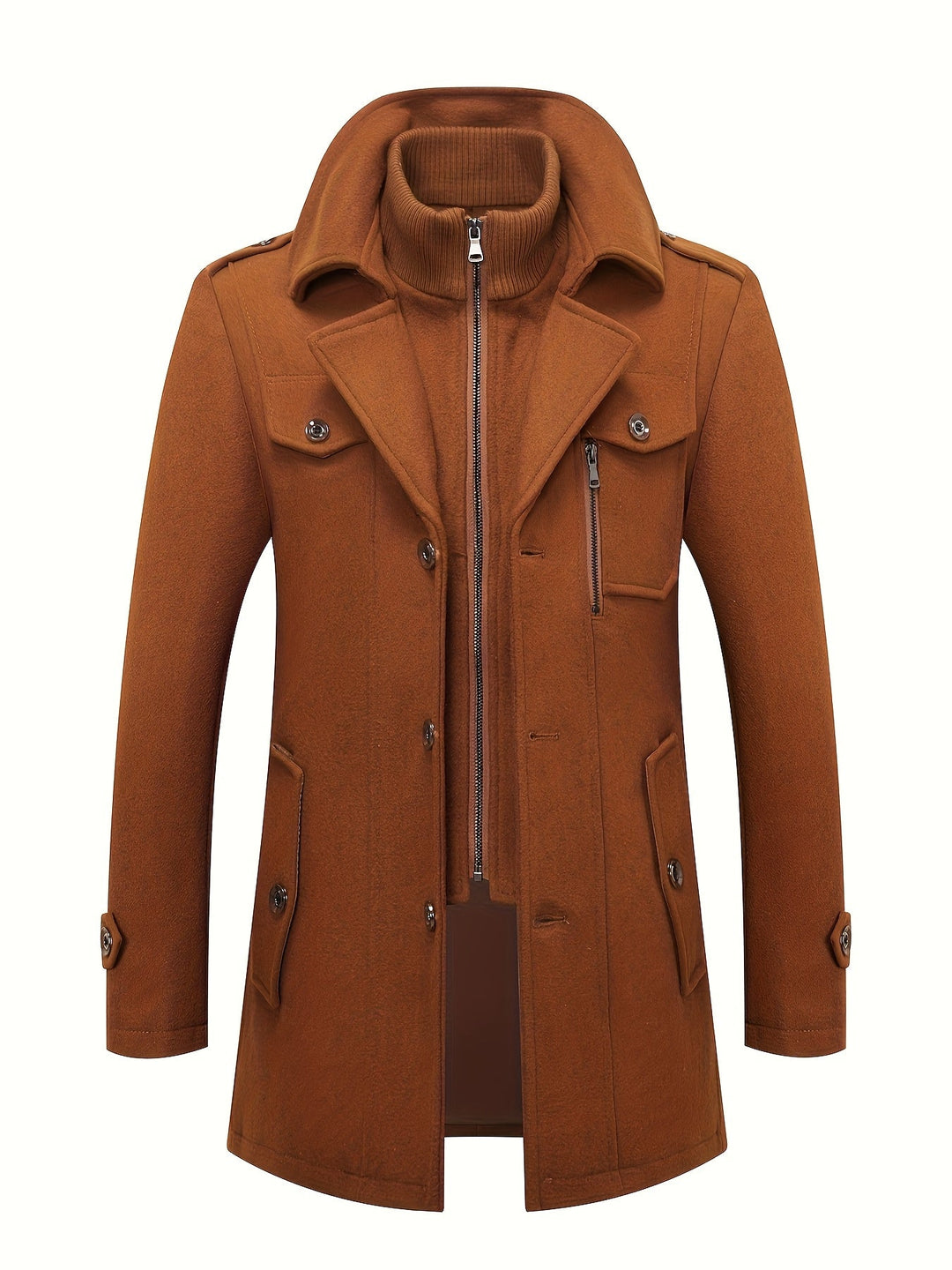 Men's Tweed Wool Coat