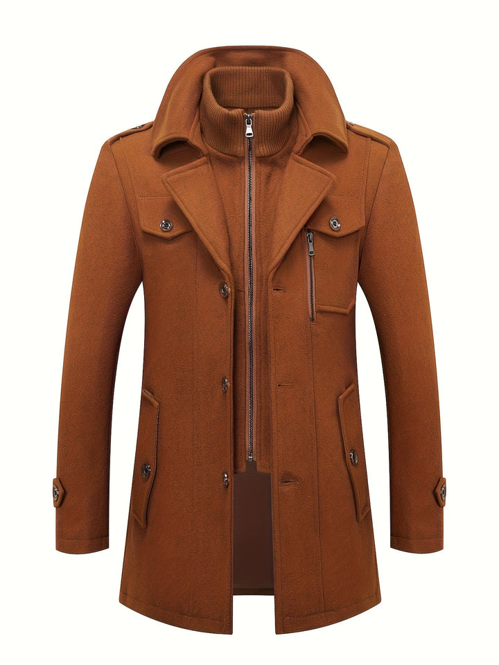Men's Wool Blend Tweed Jacket