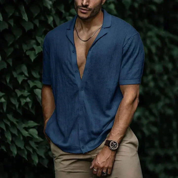 Men's Linen Knit Shirt