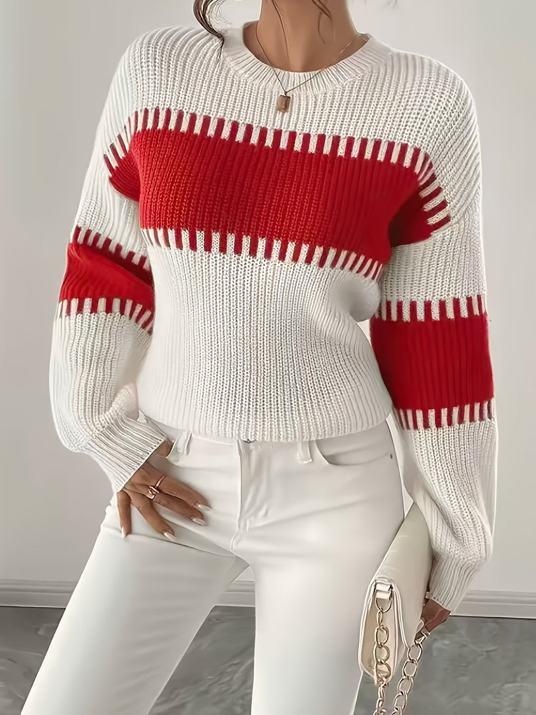Adelaide | Color-Block Striped Sweater