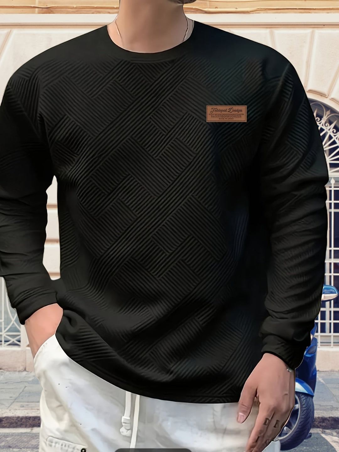 Men's Heavyweight Jacquard Sweatshirt