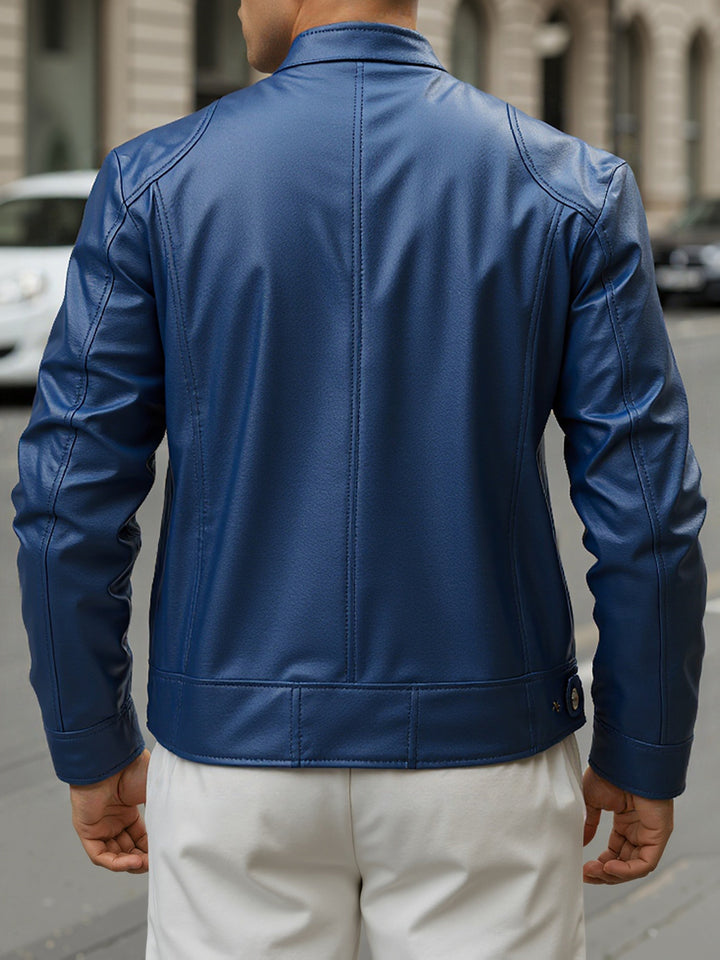 Men's PU Motorcycle Jacket