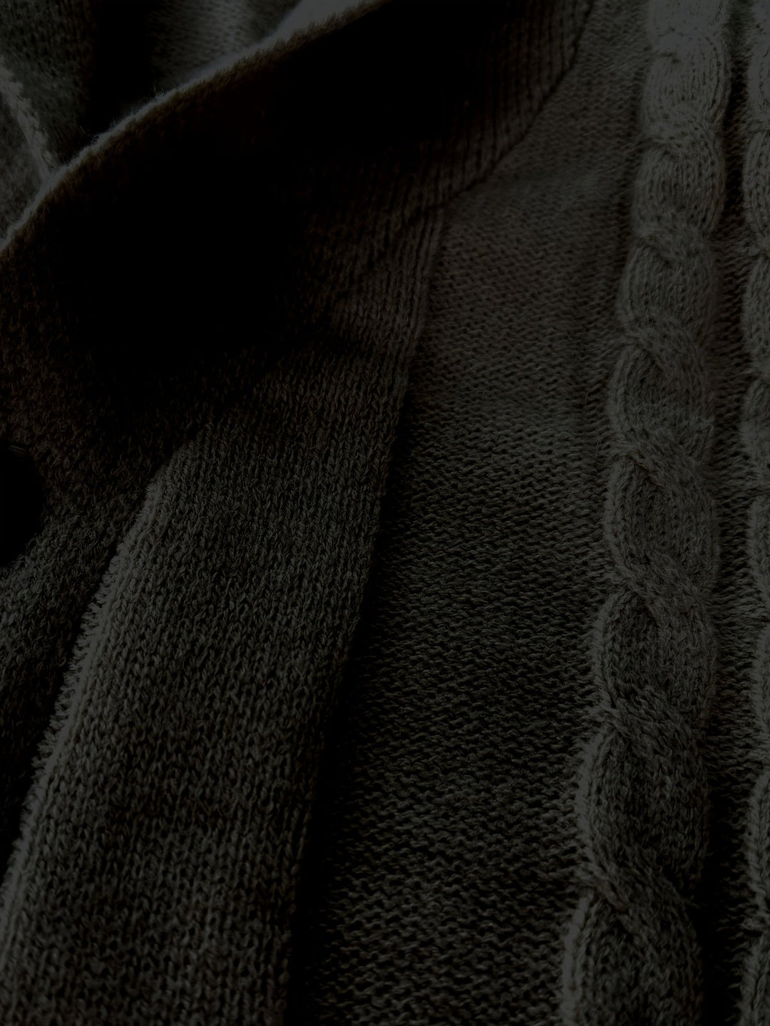 Men's Textured Knit Cardigan
