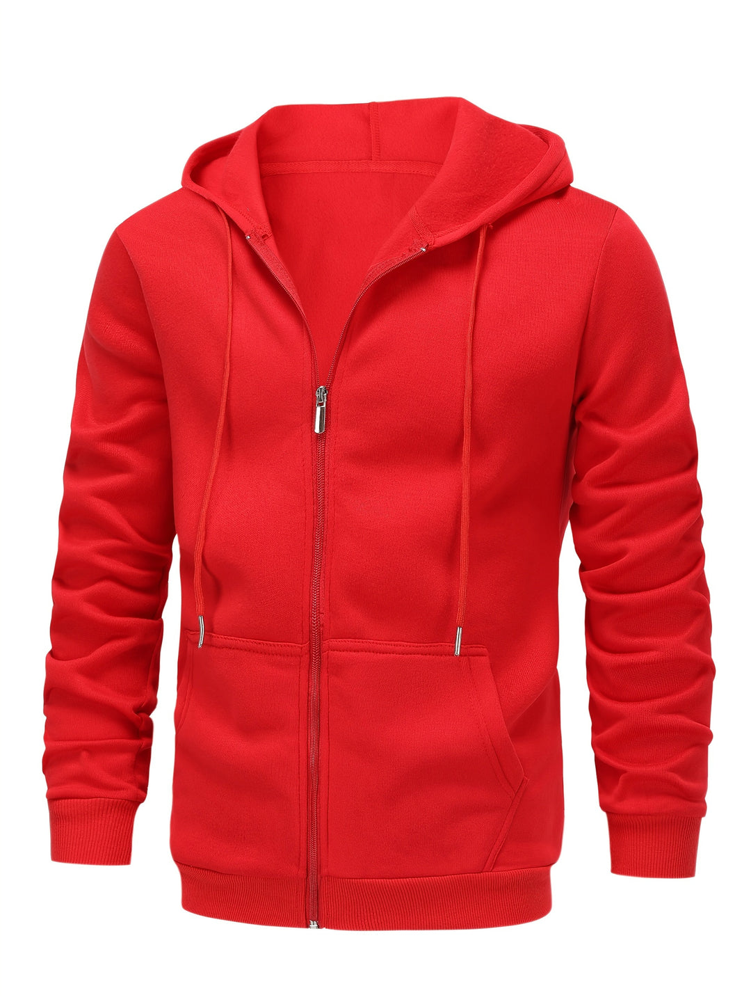 Men's Solid Zip Hoodie