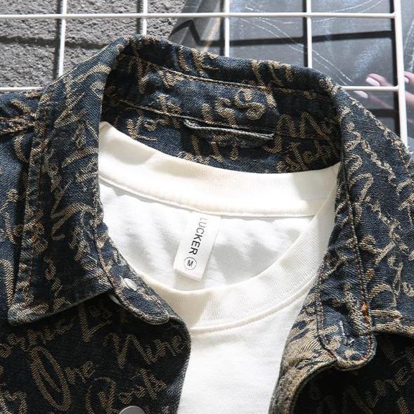 Men's Embroidered Denim Jacket