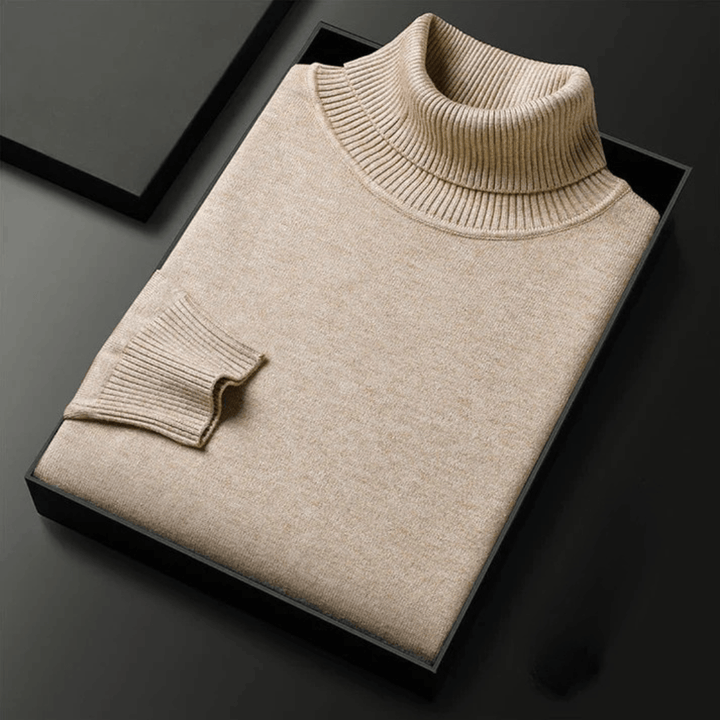 Men's Ribbed Turtleneck Sweater