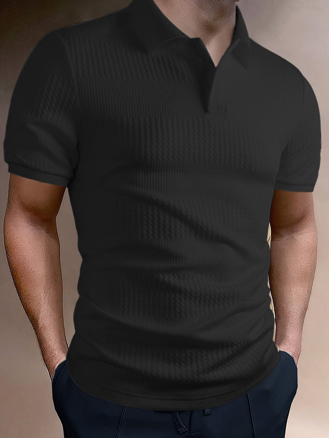 Men's Stretch Knit Polo Shirt