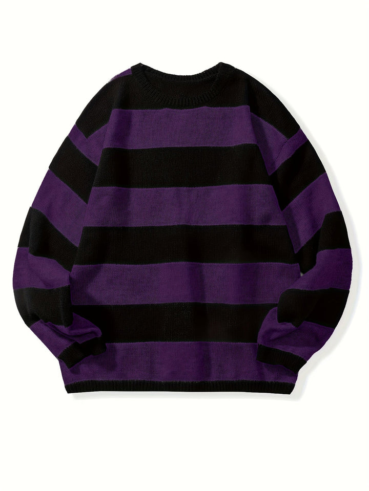 Men's Striped Knit PUllover