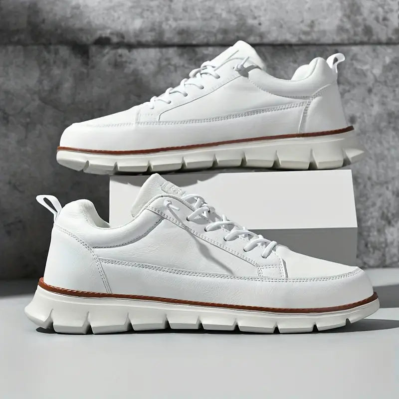 Leather Sneakers with Support