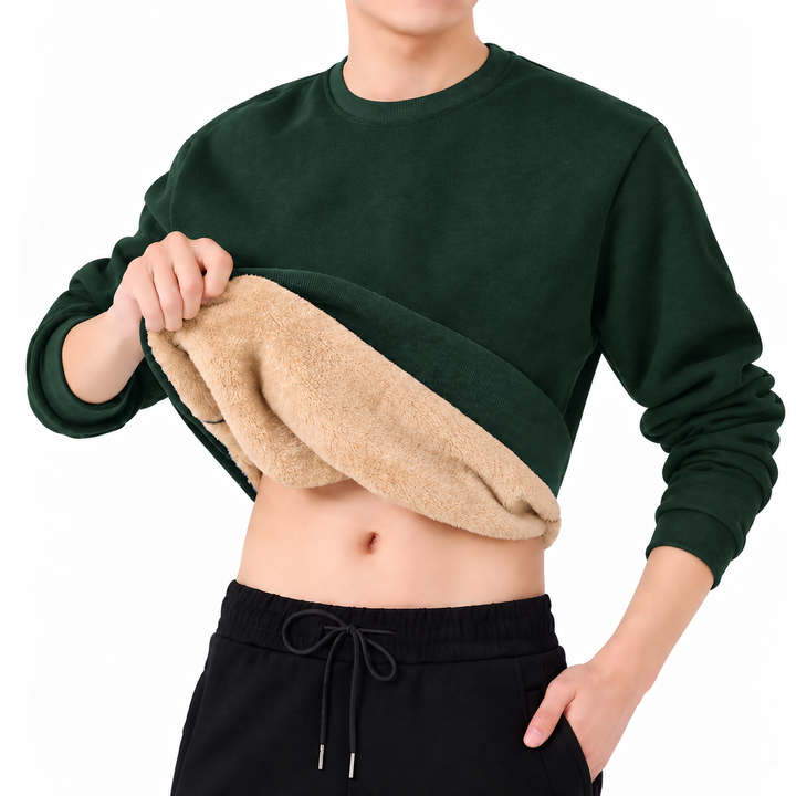 Men's Fleece Crew Neck Sweatshirt