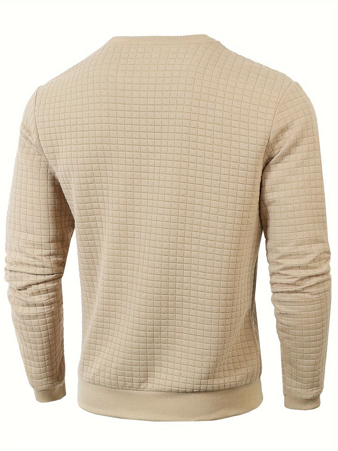 Men's Plaid Crew Neck Sweatshirt
