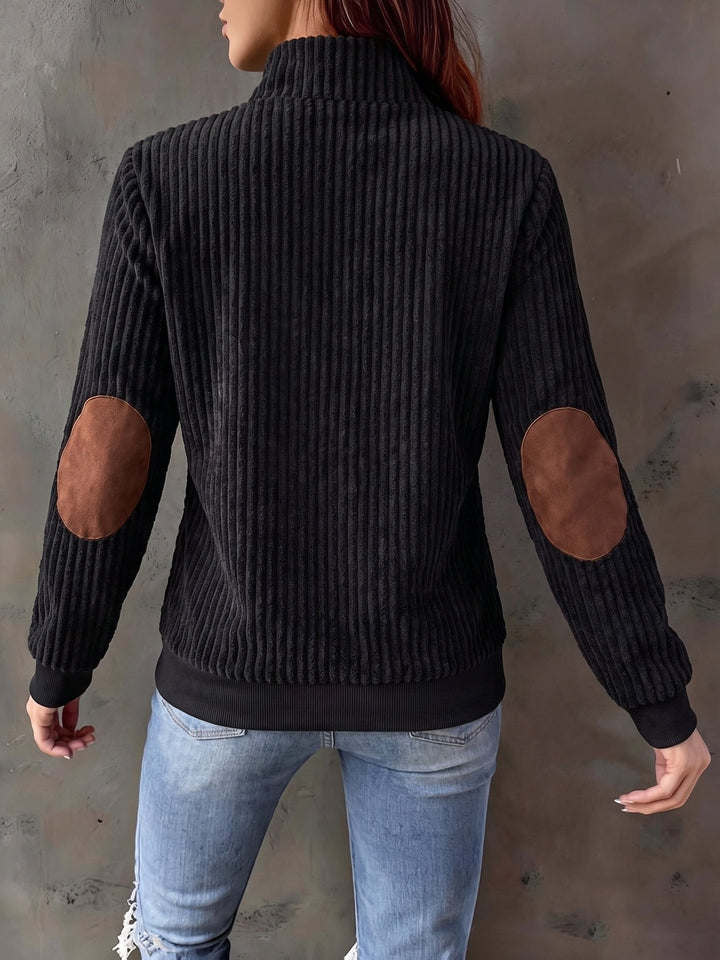 Lucinda | Ribbed Quarter-Zip Pullover