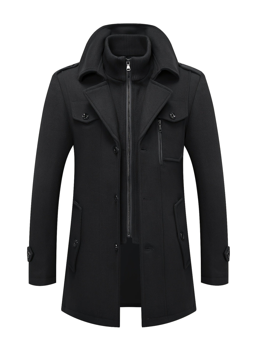 Men's Tweed Wool Coat