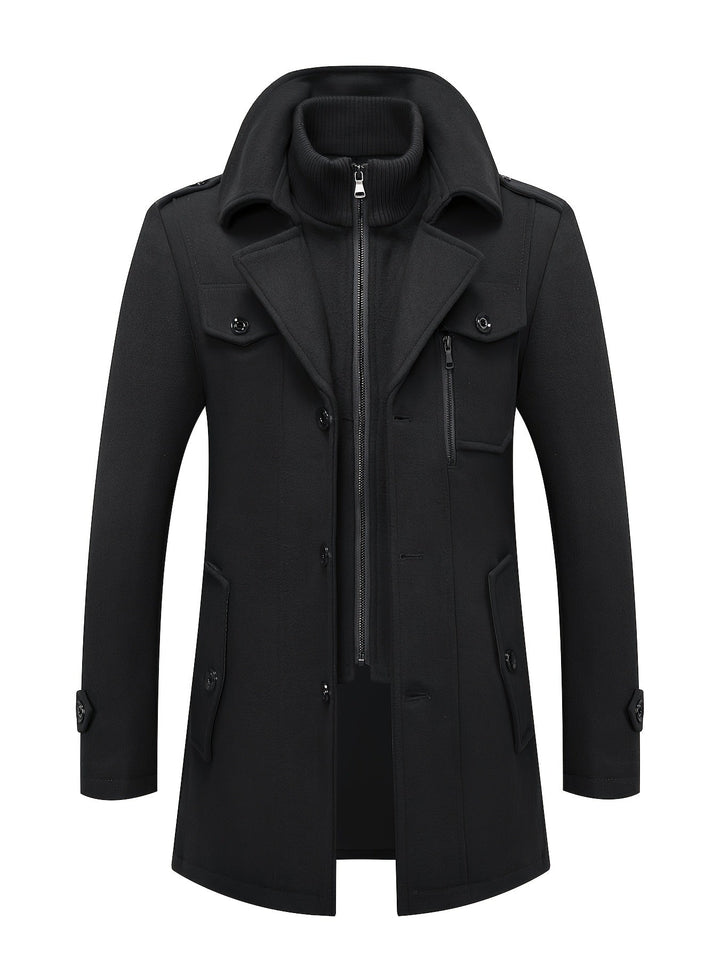 Men's Tweed Wool Coat