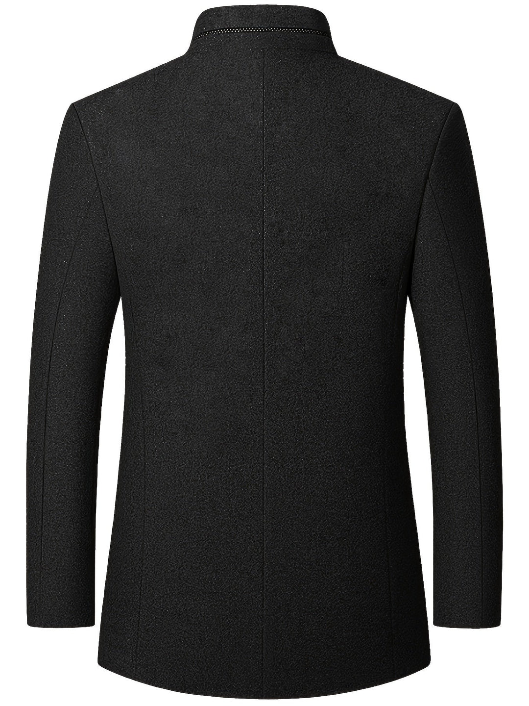 Men's Stand Collar Tweed Jacket